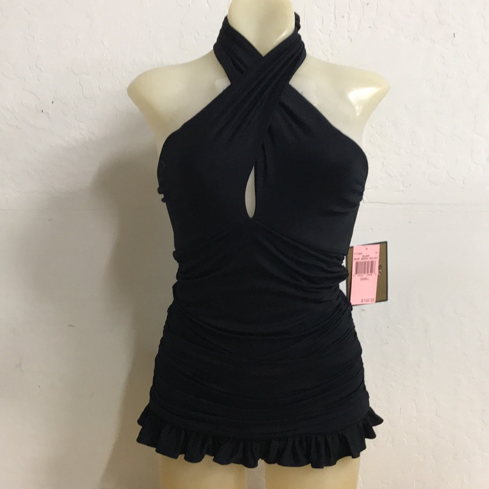 Juicy Couture Skirt Bandeau Maillot One Piece Bathing Suit